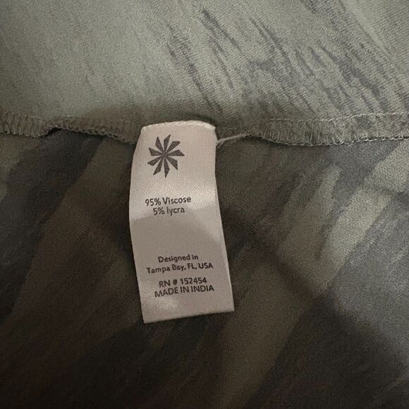 Karyn Seo Embroidered Green Camo Tunic Dress Boho Grunge Festival Size XL - Picture 5 of 5